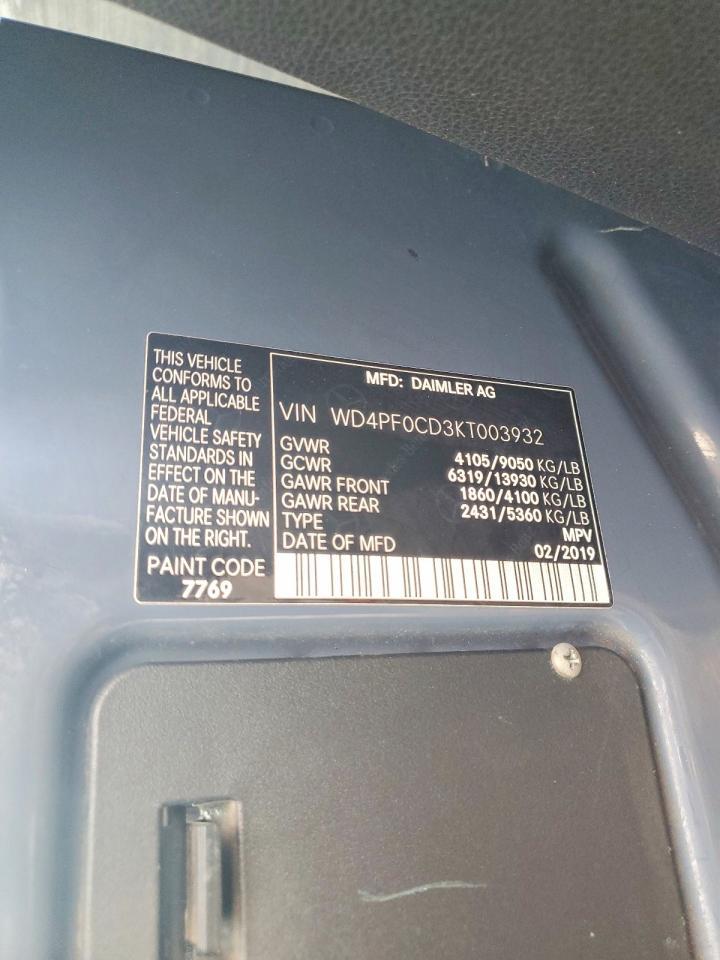 2019 Mercedes-Benz Sprinter 2500 Delivery Van