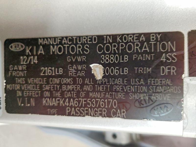 2015 KIA Forte lx