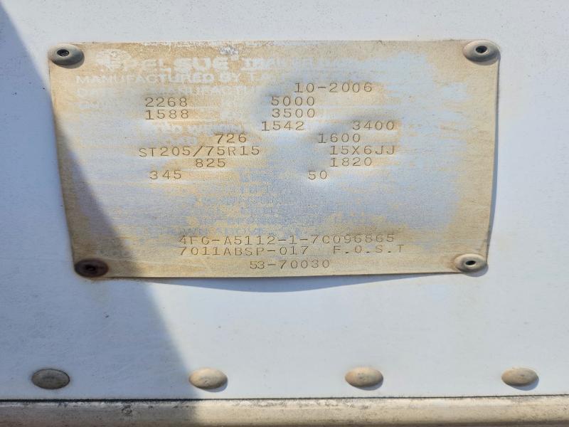 2006 Pelsue Fiber Optic Splicing Trailer