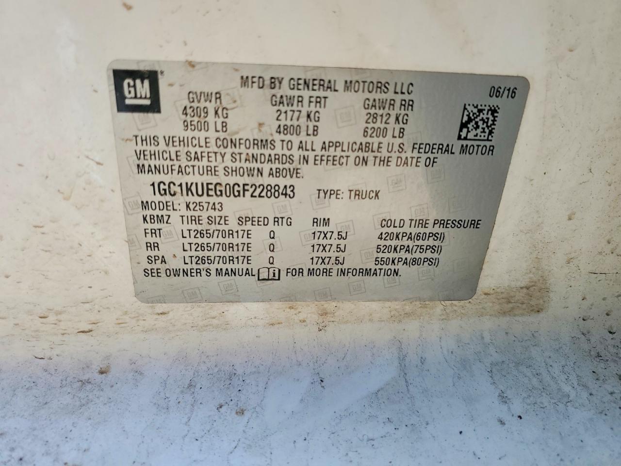 2016 Chevrolet Silverado K2500 Heavy Duty