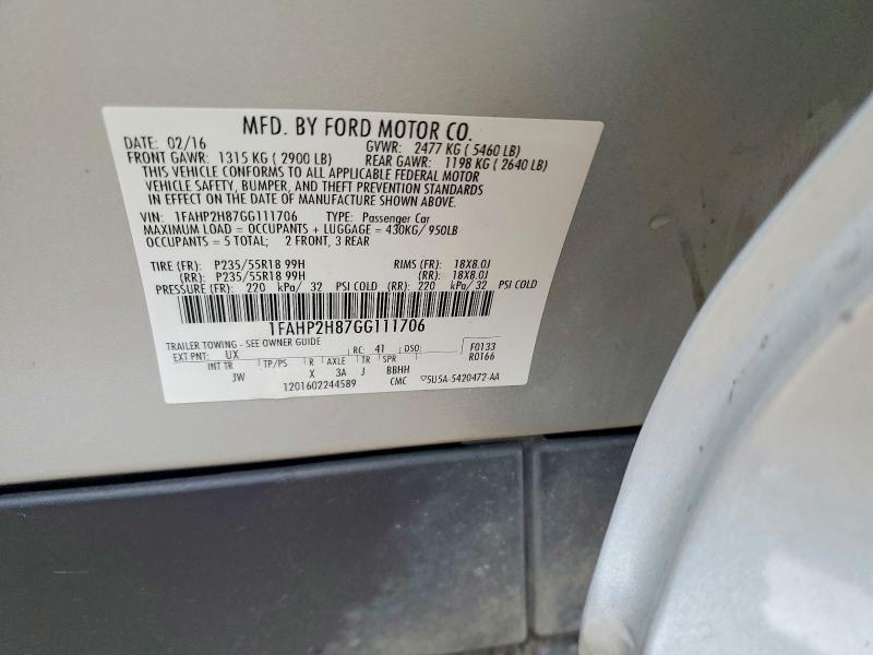 2016 Ford Taurus sel