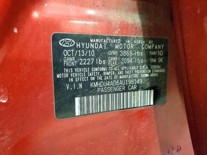 2010 Hyundai Elantra gls