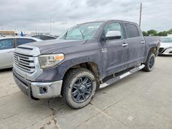 Salvage trucks for sale at Grand Prairie, TX auction: 2018 Toyota Tundra 1794 Edition