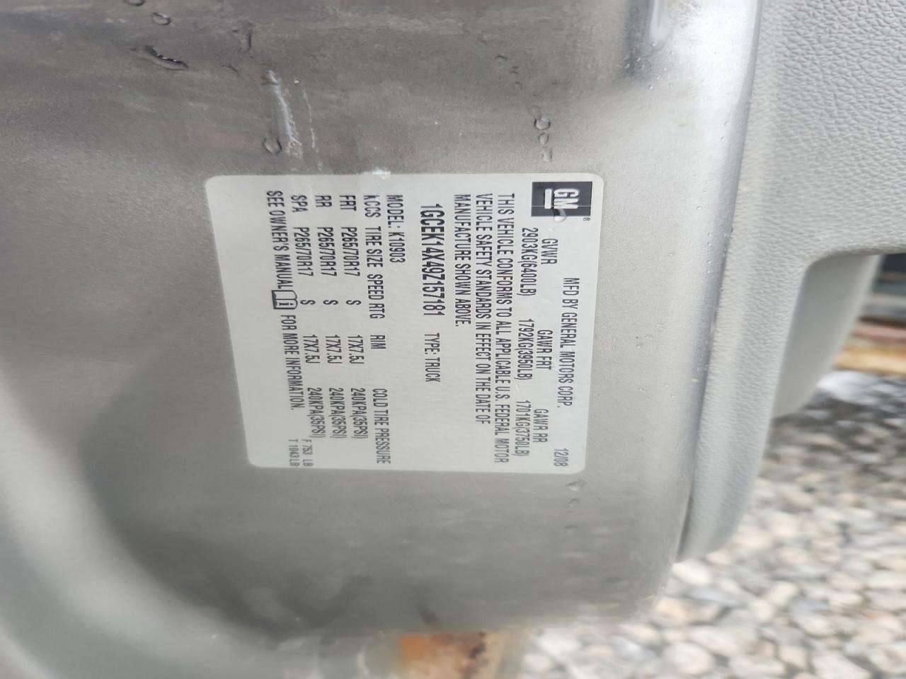 2009 Chevrolet Silverado K1500