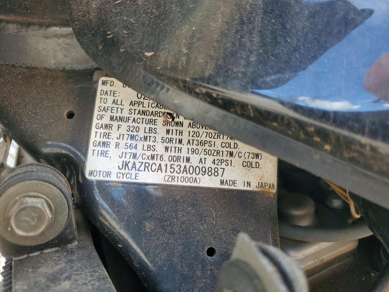 2003 Kawasaki ZR1000 A1