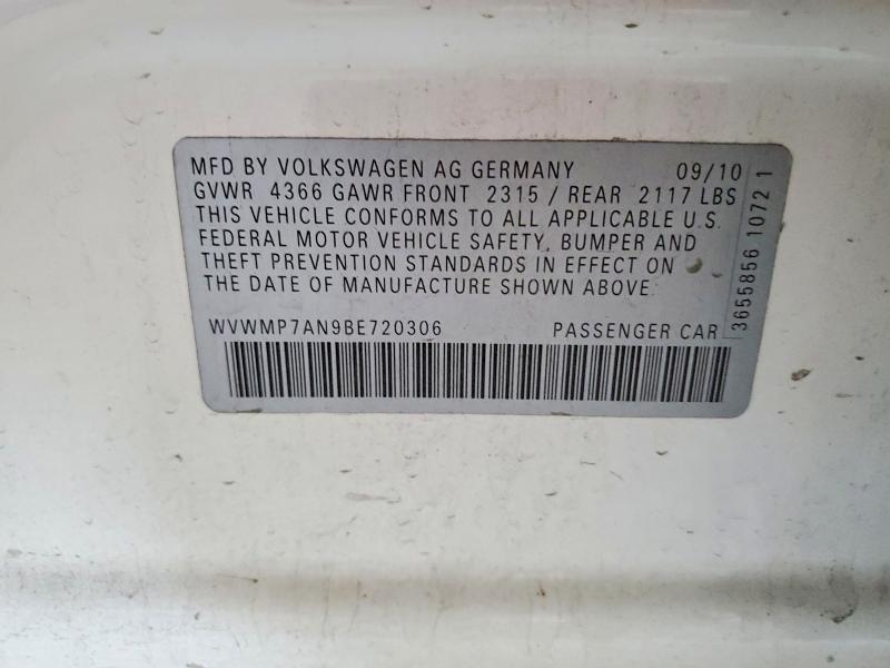 2011 Volkswagen Cc Sport