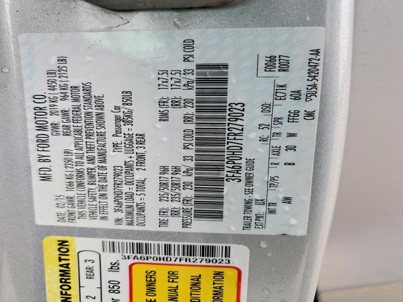 2015 Ford Fusion se