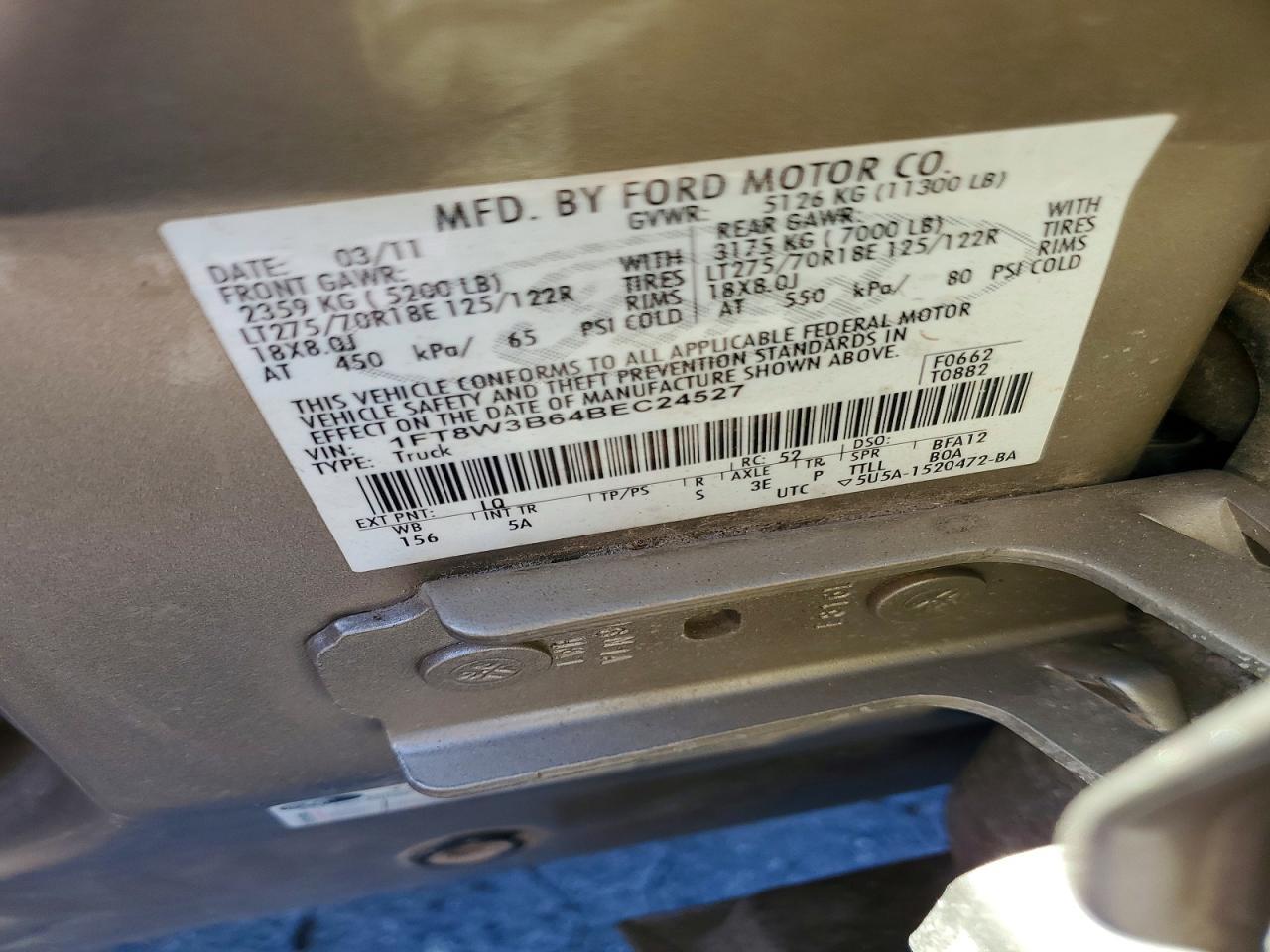 2011 Ford F350 Super Duty