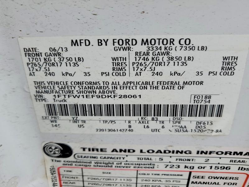 2013 Ford F150 Supercrew