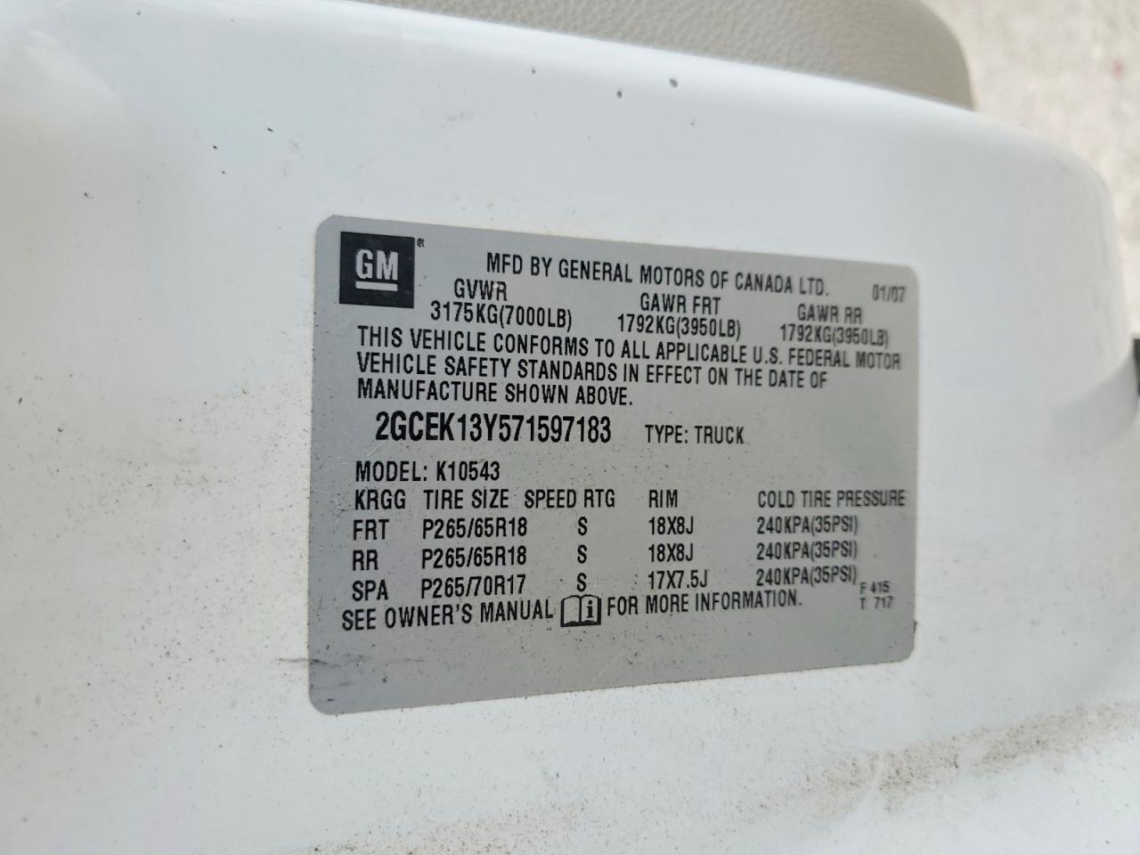 2007 Chevrolet Silverado K1500 Crew Cab