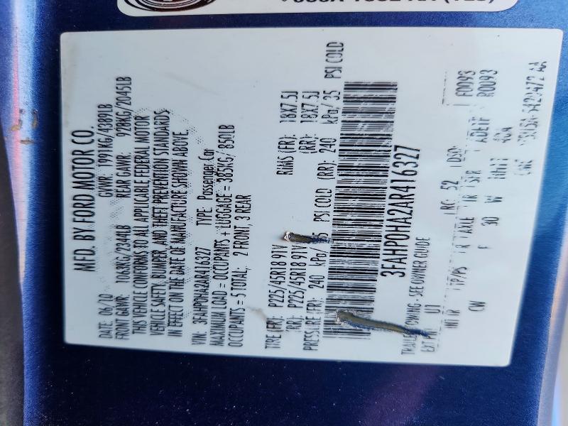 2010 Ford Fusion se