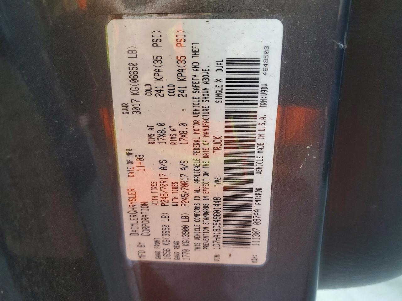 2004 Dodge RAM 1500 ST