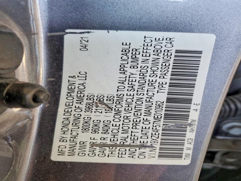 2021 Honda Insight ex