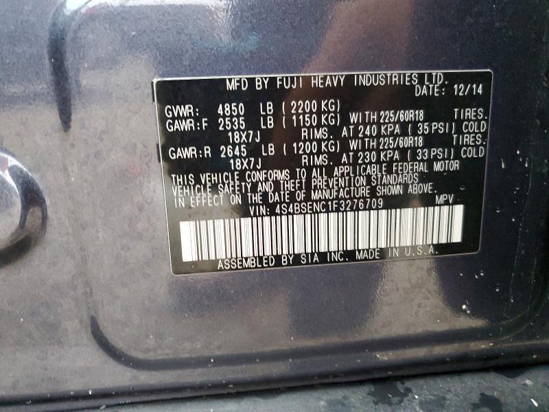 2015 Subaru Outback 3.6r Limited