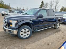 Salvage trucks for sale at Bowmanville, ON auction: 2016 Ford F150 XLT Supercrew 4