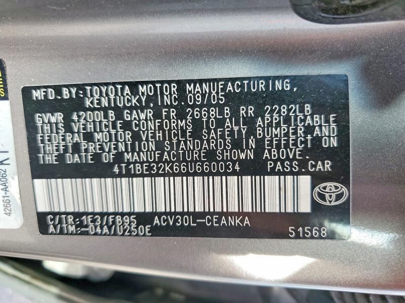 2006 Toyota Camry Standard