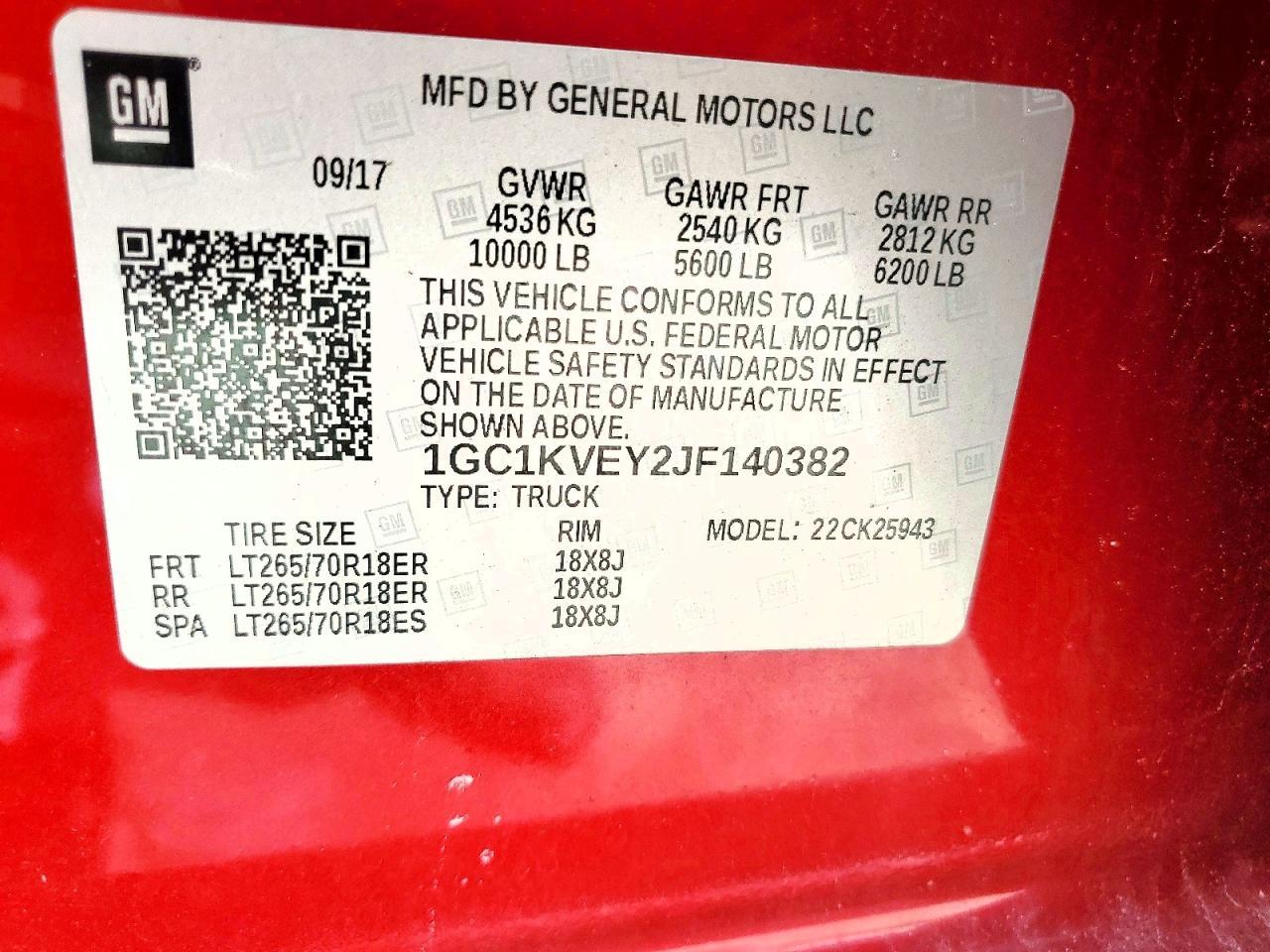 2018 Chevrolet Silverado K2500 Heavy Duty LT