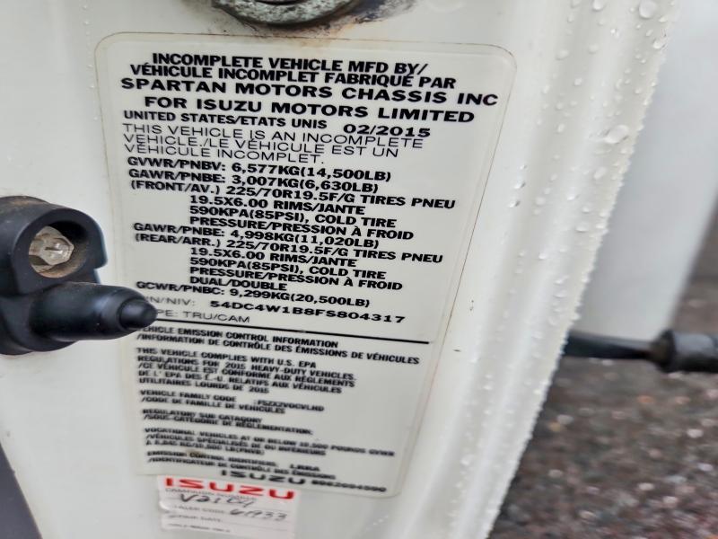 2015 Isuzu NPR HD BOX Truck