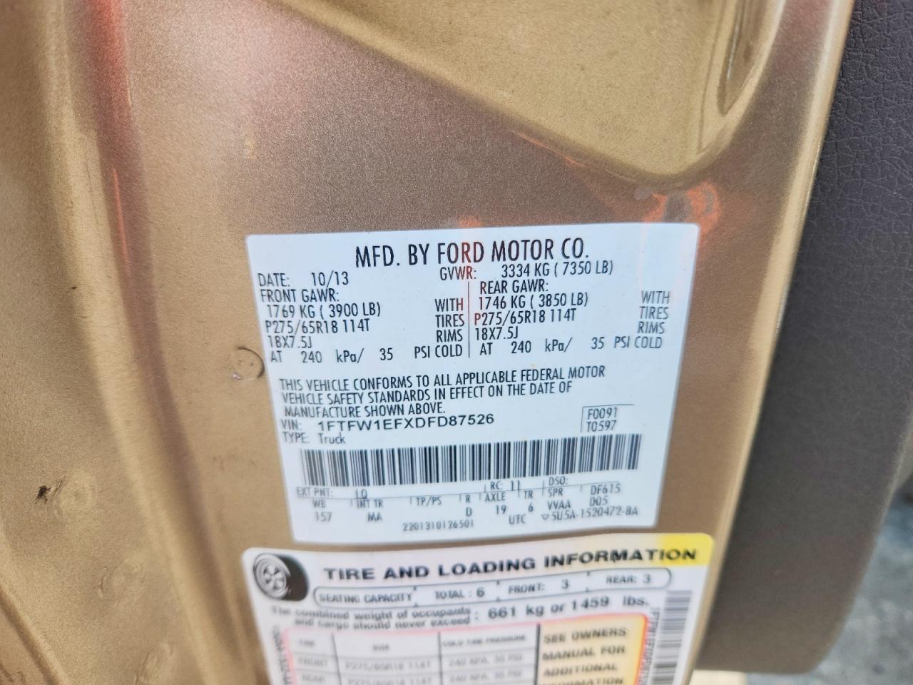 2013 Ford F150 Supercrew