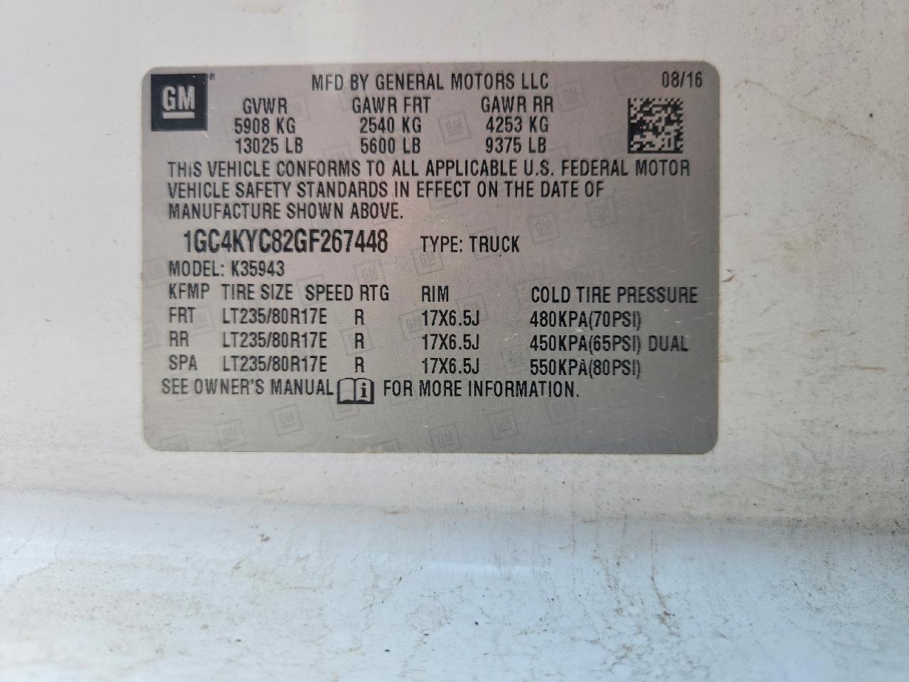 2016 Chevrolet Silverado K3500