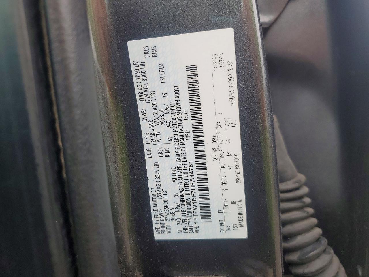 2017 Ford F150 Supercrew
