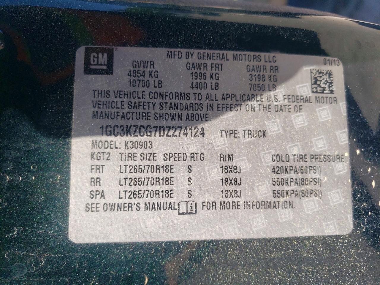 2013 Chevrolet Silverado K3500