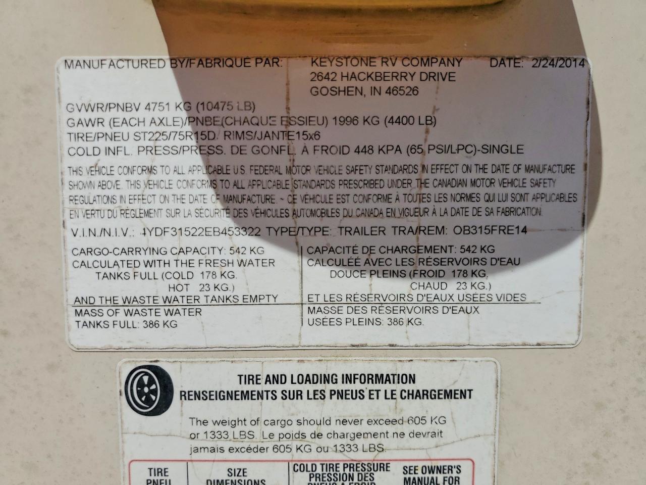 2014 Keystone 2003 Keystone Outback Camper