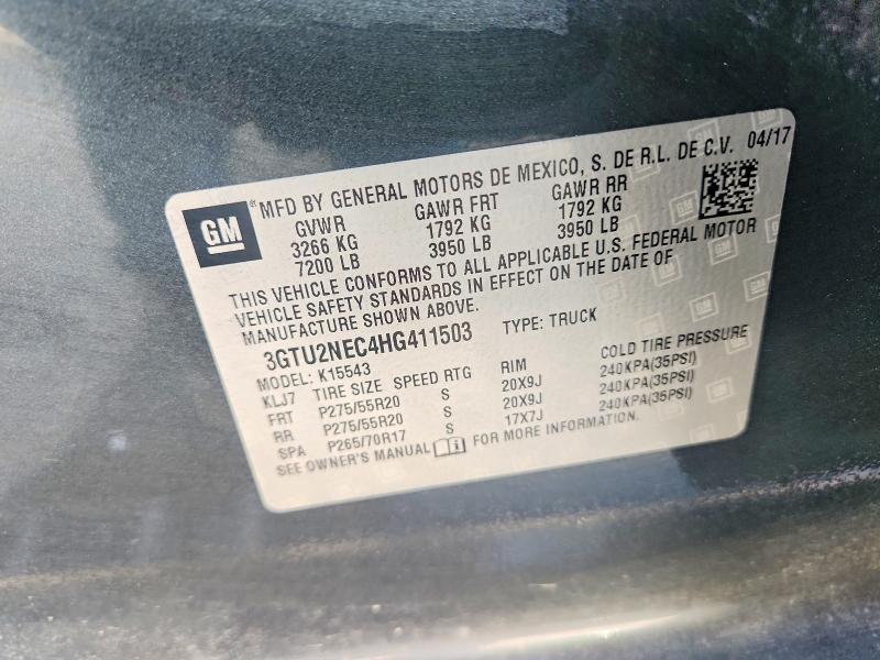 2017 GMC Sierra K1500 SLT