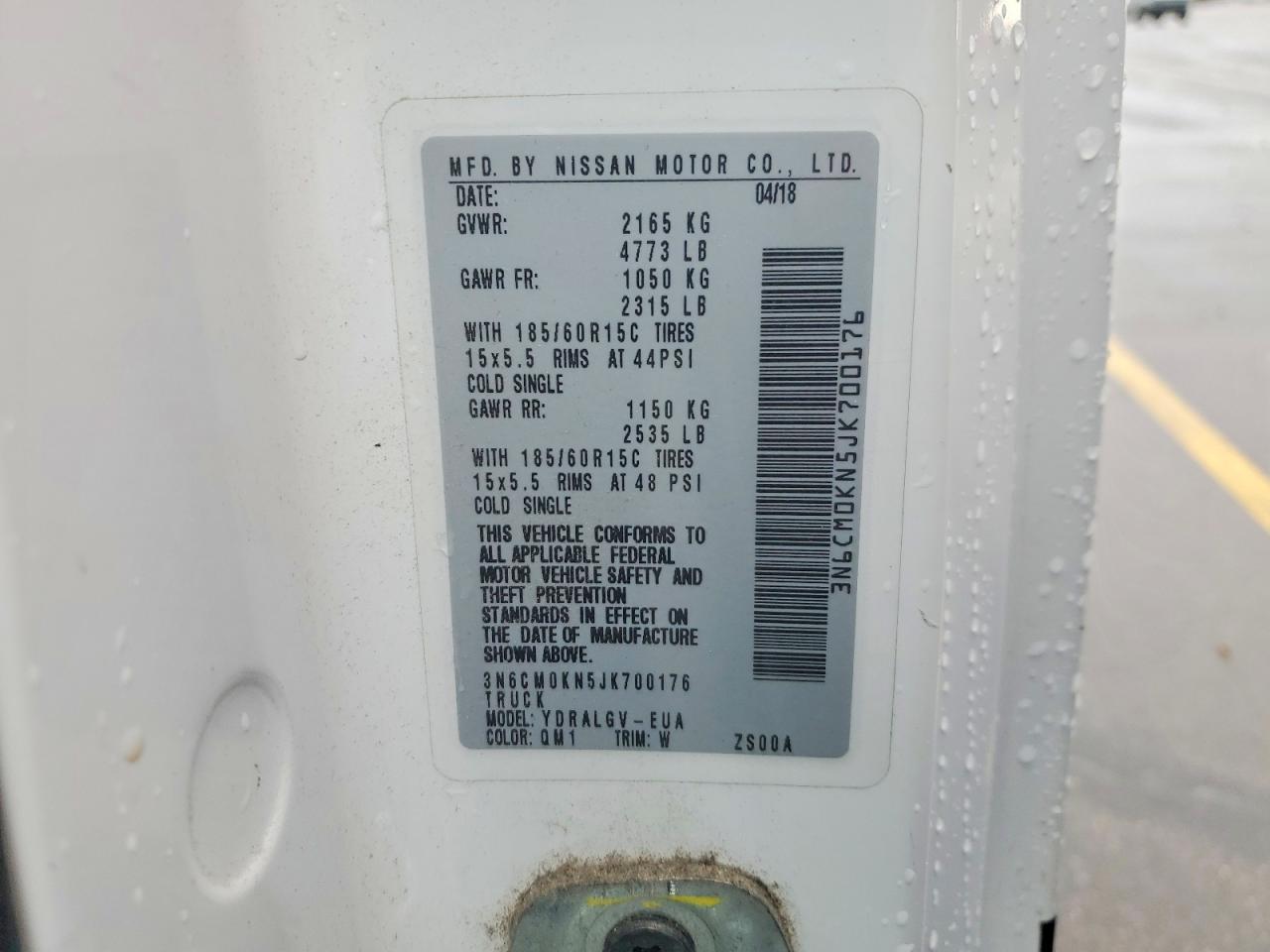 2018 Niss AN NV200 Delivery Van