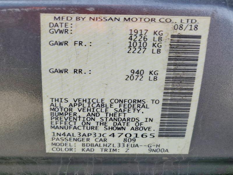 2018 Nissan Altima 2.5 sr