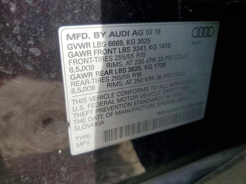 2018 Audi Q7 Premium Plus