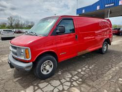 Salvage trucks for sale at Fort Wayne, IN auction: 2000 Chev Rolet Express 3500 Delivery Van
