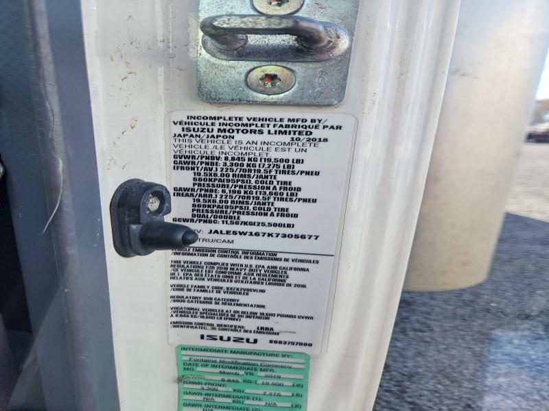 2019 Isuzu NRR BOX Truck