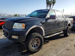 Salvage trucks for sale at Van Nuys, CA auction: 2005 Ford F150 Supercrew