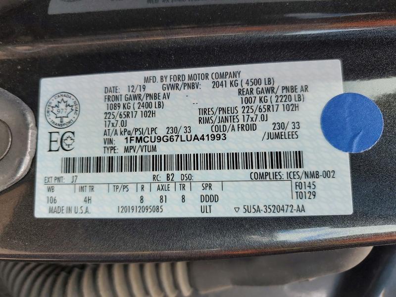 2020 Ford Escape se