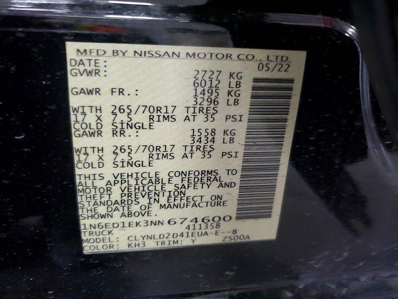 2022 Nissan Frontier PRO-4X