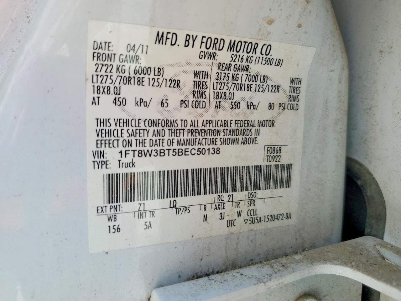2011 Ford F350 Super Duty