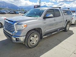 Salvage trucks for sale at Farr West, UT auction: 2017 Toyota Tundra Double Cab Limited