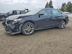 Salvage cars for sale from Copart Spanaway, WA: 2015 Toyota Camry se