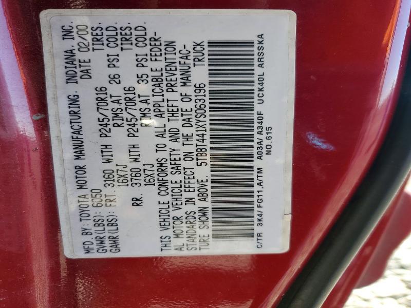 2000 Toyota Tundra SR5