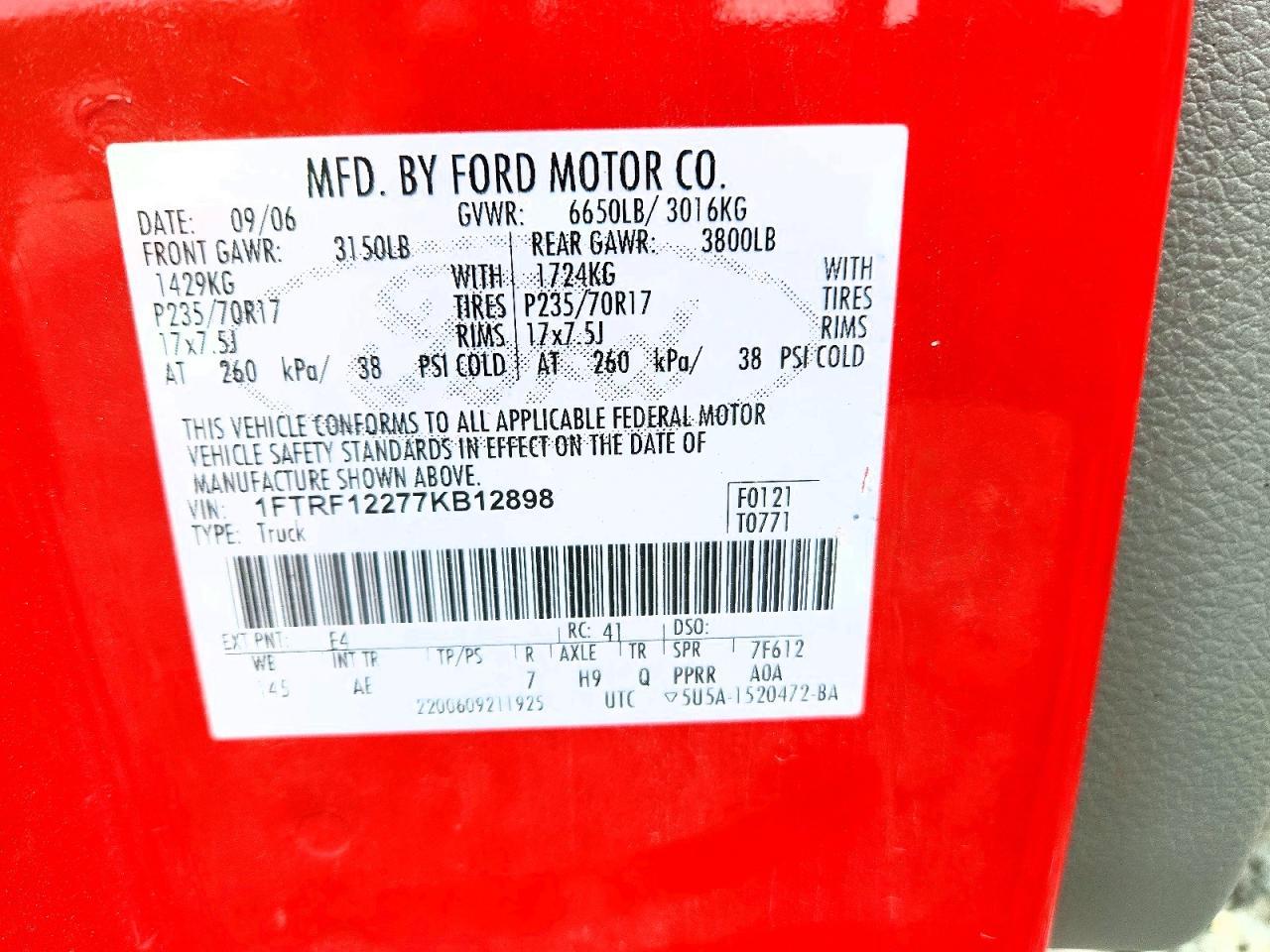2007 Ford F150