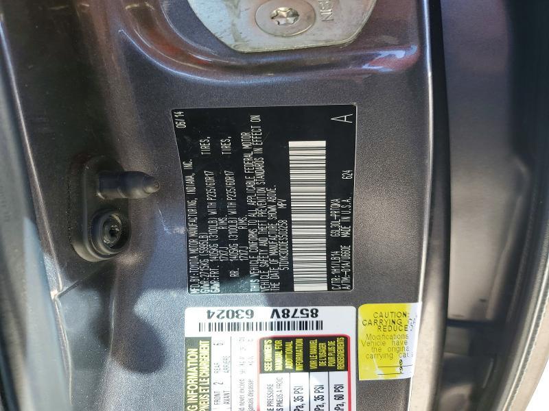 2014 Toyota Sienna xle 8-passenger