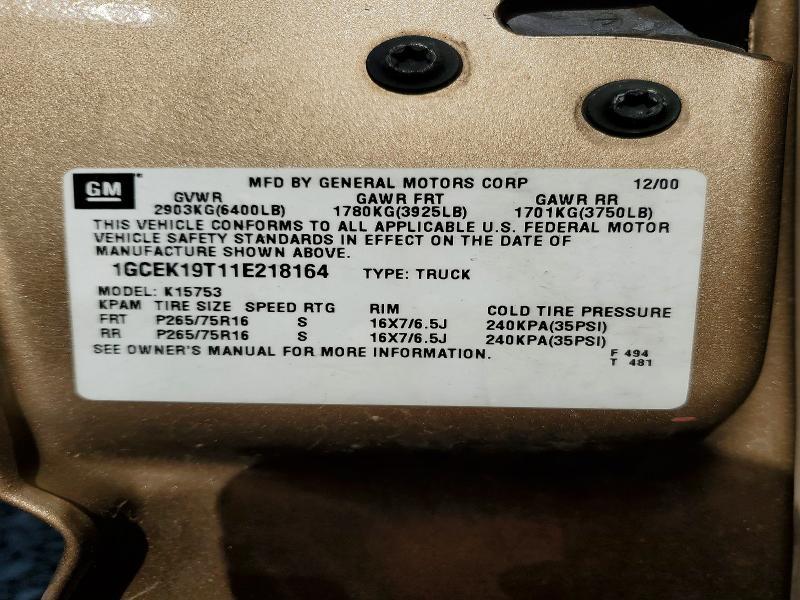 2001 Chevrolet Silverado K1500