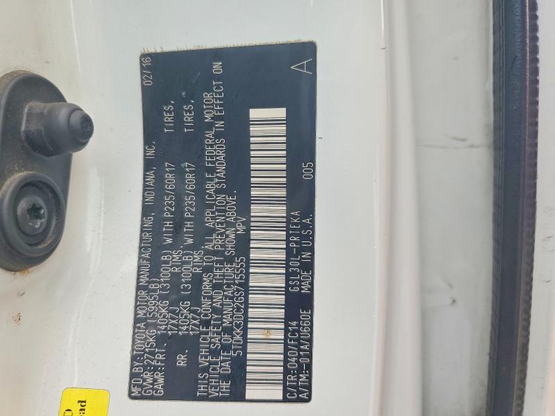 2016 Toyota Sienna le 8-passenger