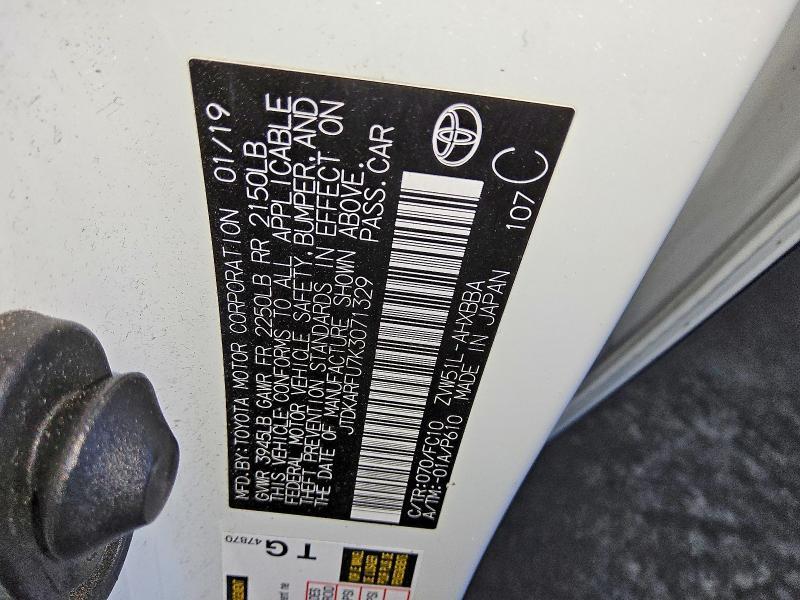 2019 Toyota Prius l eco