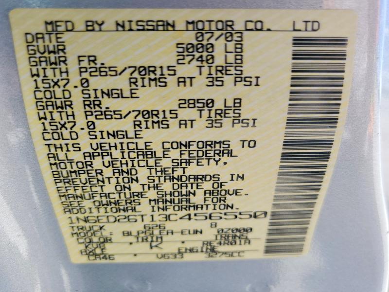 2003 Nissan Frontier Xe-v6 Desert Runner