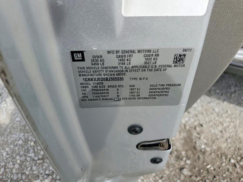 2011 Chevrolet Traverse lt