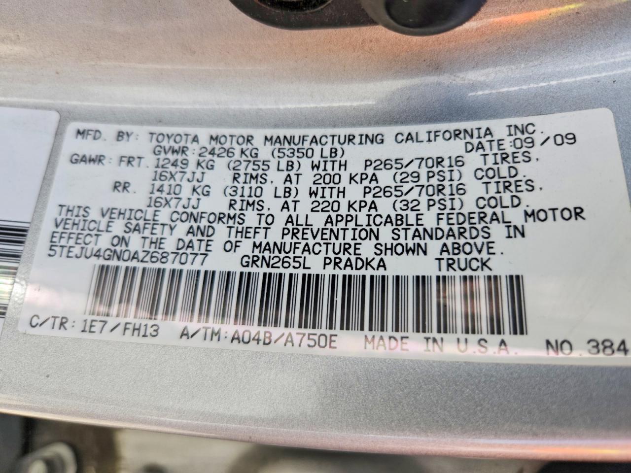 2010 Toyota Tacoma Double Cab Prerunner