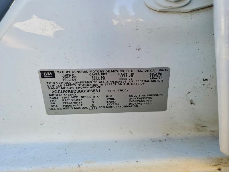 2016 Chevrolet Silverado K1500 LT