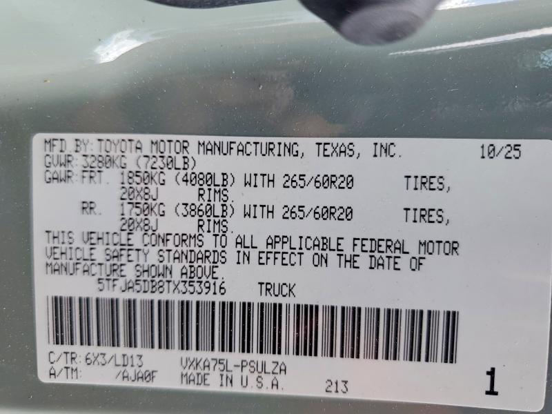 2026 Toyota Tundra Crewmax Limited